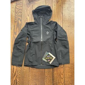 Black Diamond Jacket Womens Liquid Point Shell Gore-Tex Water Proof XS NWT